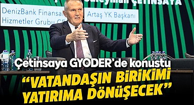 Süleyman Çetinsaya GYODER'de konuştu,