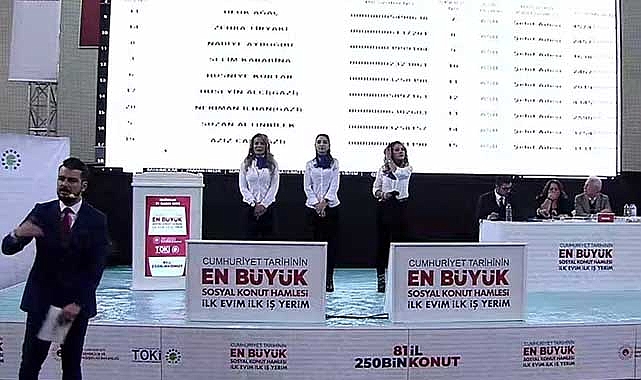 TOKİ Erzincan Merkez'de 300 konuta 15 bin 252 başvuru arasından işlem yapıldı!