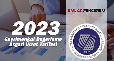 2023 Gayrimenkul değerleme asgari ücretleri belirlendi