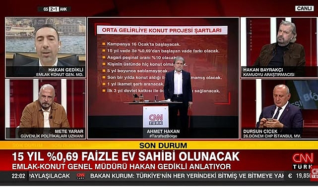 Hakan Gedikli, CNN Türk'te Yeni Evim kampanyası hakkında sorulara cevap verdi
