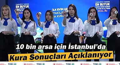 İstanbul'da TOKİ 10 bin arsa için 200 bin başvuru arasından kura sonuçları açıklanıyor