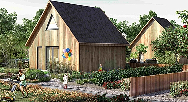 Kırklareli'nde Türkiye'nin ilk bungalov mahallesi 'Yeşil Mahalle' evleri ön satışı başladı