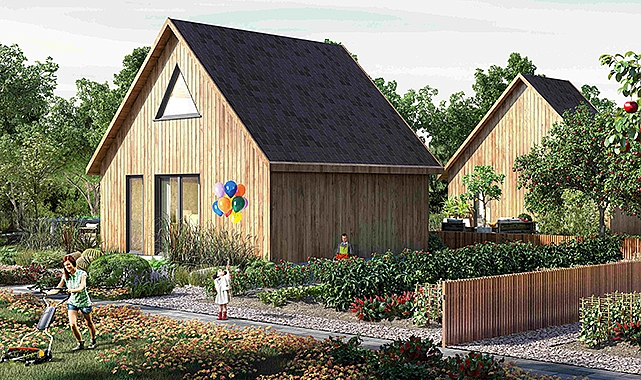 Kırklareli'nde Türkiye'nin ilk bungalov mahallesi 'Yeşil Mahalle' evleri ön satışı başladı