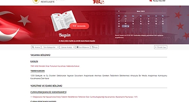 Resmi Gazete 21 Mart 2023 tarihli kararları neler?