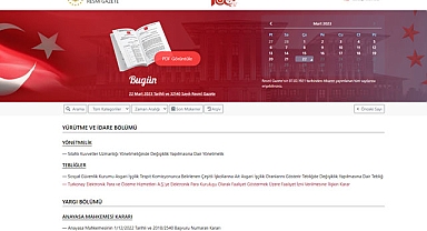 Resmi Gazete 22 Mart 2023 yönetmelik ve kararları neler?