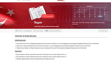 Resmi Gazete 25 Mart 2023 tarihinde yürürlüğe giren kararlar neler?