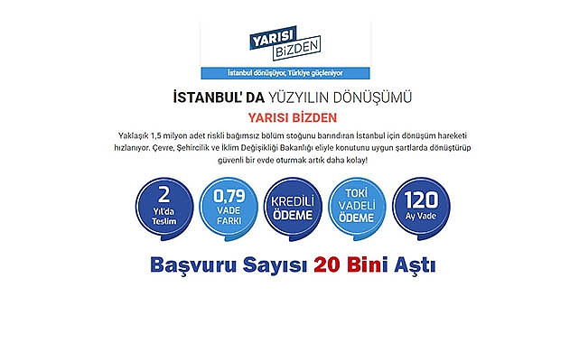 Bakan Kurum, "İstanbul'da Yarısı Bizden başvuru sayısı 20 Bini aştı"