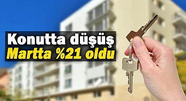 Konut satışlarında düşüş yüzde 21 üzerinde