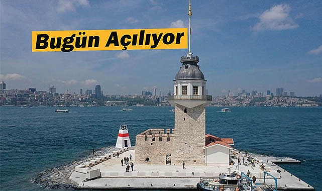 Tarihi Üsküdar Kız Kulesi görkemli açılışa hazır