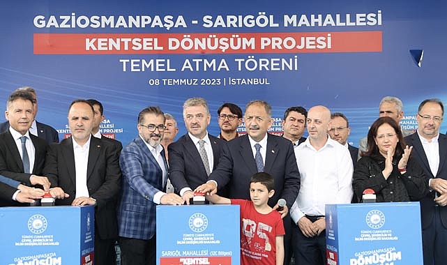 İstanbul'da 863 konutluk Gaziosmanpaşa Sarıgöl Mahallesi Kentsel Dönüşüm Projesinde temeller atıldı