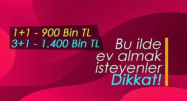 1+1 konut 900 Bin TL! Ev hayali kuranlar için bu ilde 7 konut belediye tarafından ihalede satılacak!