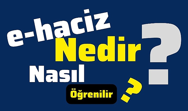 E-haciz elektronik haciz nedir? E-haciz işlemi nasıl yapılır