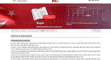 Resmi Gazete (18.08.2023)