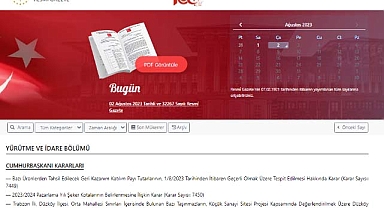 Resmi Gazete 2 Ağustos 2023