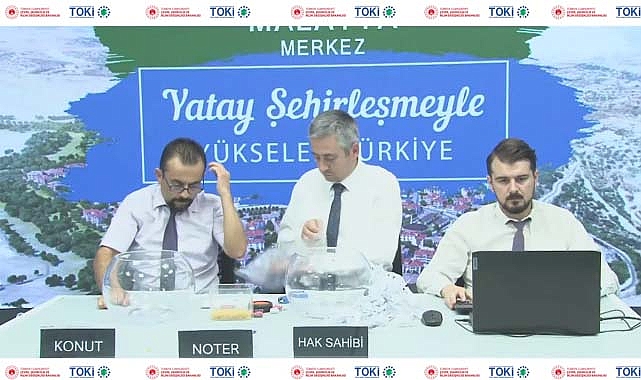153 daireden oluşan TOKİ Malatya Merkez 2+1 - 3+1 konut belirleme işlemi tamamlandı