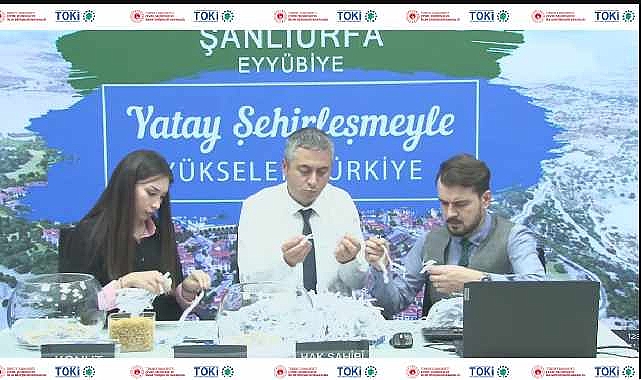 992 dairelik Şanlıurfa Eyyübiye TOKİ hak sahibi belirleme işlemi tamamlandı