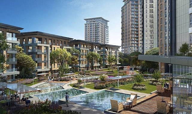 1003 konutluk OYAKKENT Silüet Projesi yemyeşil vadi manzarası ile satışta