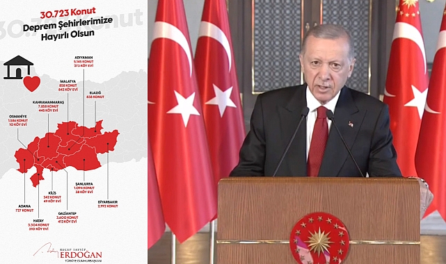 11 ilde 30 bin 723 adet deprem konutu sahiplerine teslim edildi!