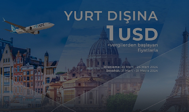AJet 1 dolara ucuz bilet! Ajet 1 euro bilet kampanyası...