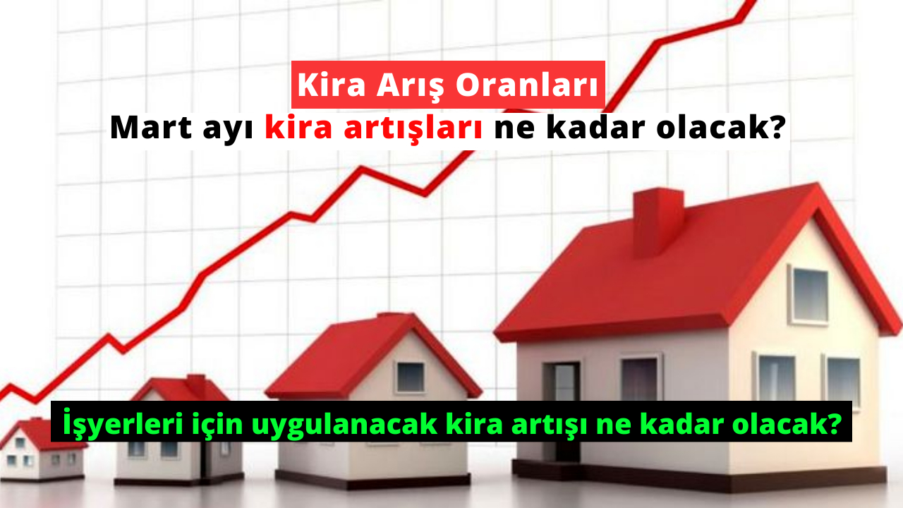 Kira artış oranı Mart 2024! İşyeri kira artışı, mesken kira artış oranları...