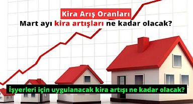 Kira artış oranı Mart 2024! İşyeri kira artışı, mesken kira artış oranları...