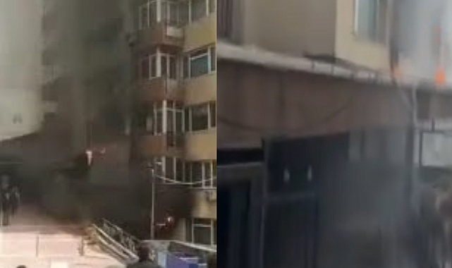 Şişli'de 12 katlı binada korkutan yangın! Binada mahsur kalanlar var...