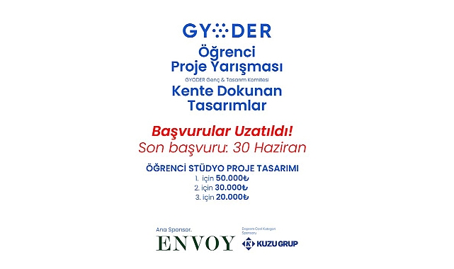 GYODER Proje Tasarım Yarışması başvuruları başladı