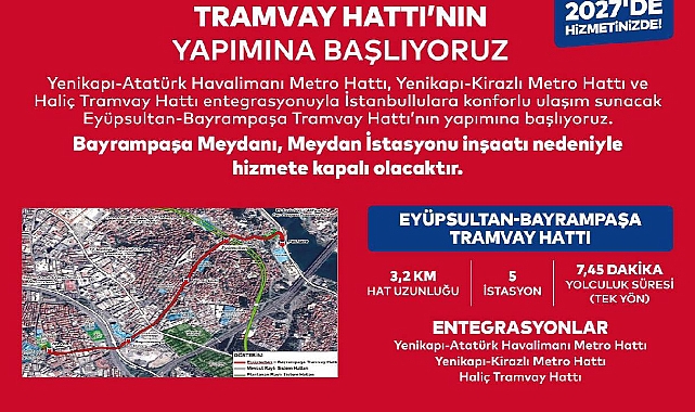 İstanbul'un en yeni tramvay hattı açıklandı!