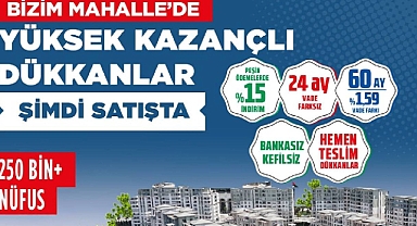 Emlak Konut Bizim Mahalle Küçükçekmece'de bankasız, kefilsiz, hemen teslim dükkanlar satışta!