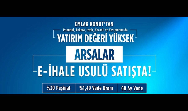 Emlak Konut güvencesiyle 5 ilde satılık arsa fırsatları! Hepsi ihalede satılacak...