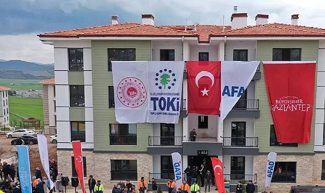 Gaziantep deprem konutlarına aileler yerleşmeye başladı!