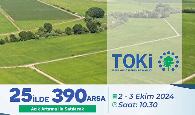 TOKİ bu 25 ilde ucuz arsa satışı yapacak! 48 ay vadeli konut, ticaret, sanayi tipi arsalar...