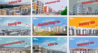 11 ilde 29 bin üzerinde deprem konutu kura çekilişi ile teslim edildi! AFAD-TOKİ kura sonuçları canlı