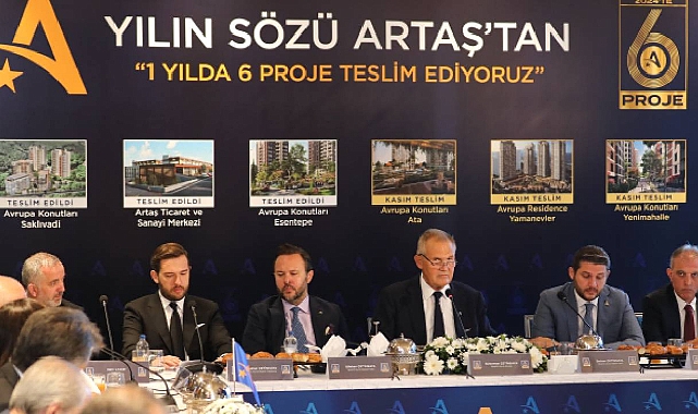 Artaş İnşaat 6 projesinde evleri teslim ediyor!