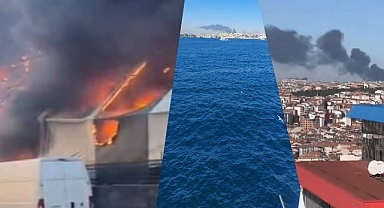 Son dakika İstanbul'da büyük yangın! Gaziosmanpaşa'da korkunç yangın şehrin diğer tarafından görüldü....