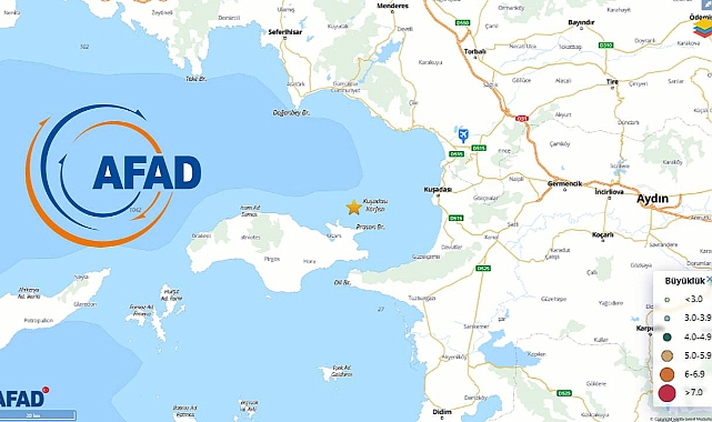 AFAD açıkladı: Kuşadası Körfezi'nde deprem oldu!