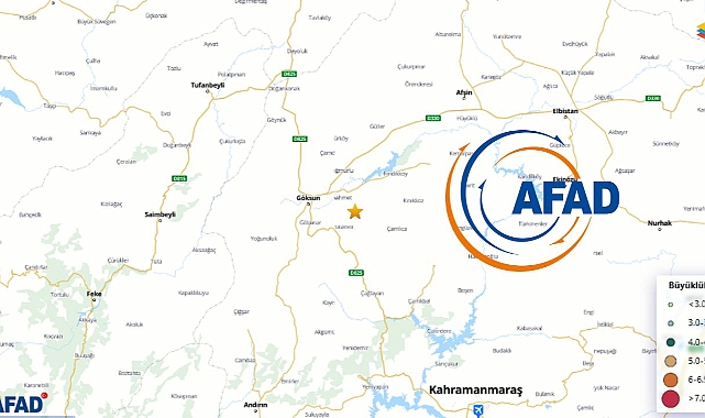 AFAD son dakika duyurdu: Kahramanmaraş Göksun'da deprem oldu!