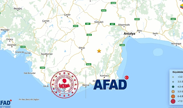 Son dakika AFAD açıkladı: Antalya'da deprem oldu!