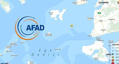 Son depremler AFAD duyurdu: Çanakkale açıklarında deprem