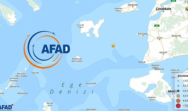 Son depremler AFAD duyurdu: Çanakkale açıklarında deprem