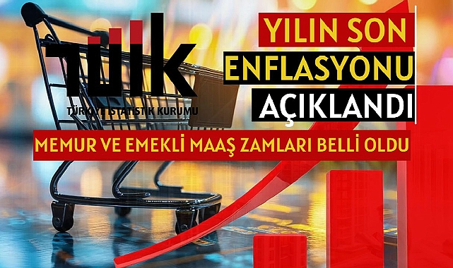Memur ve emekli zamları için oranlar belli oldu! 2024 Aralık enflasyon verileri açıklandı