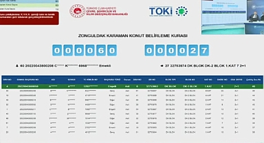Zonguldak TOKİ konut projesinde kura heyecanı