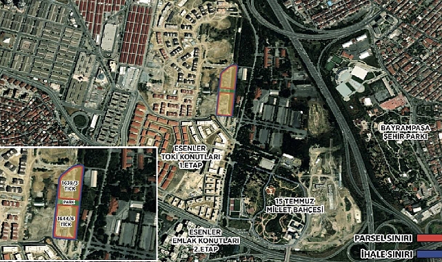 Borsanın dev gayrimenkul şirketi Emlak Konut GYO (EKGYO) Esenler'de 2. Etap İhale ilanı çıktı