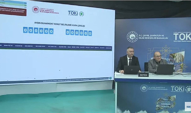 TOKİ Aydın Buharkent'te 254 dairenin konut belirleme kura sonuçları açıklandı