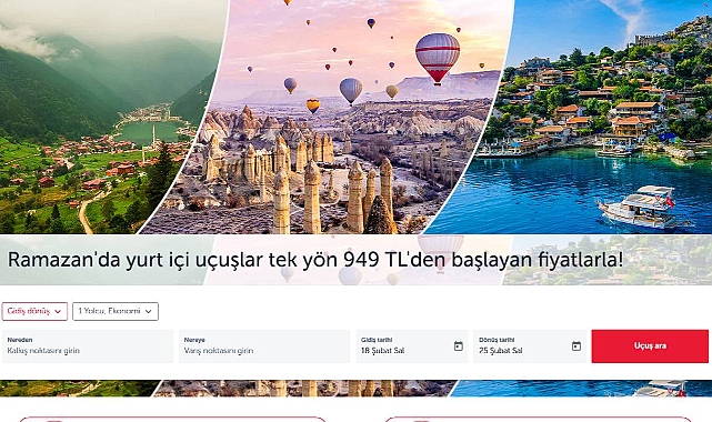 Türk Hava Yolları THY indirimli bilet satışı başlattı! Ramazan ayına özel THY uçak bileti fiyatları 949 TL...