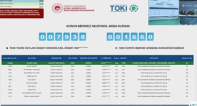 Konya Meram'da TOKİ arsaları için kura heyecanı