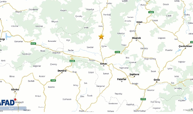 Kütahya'da deprem mi oldu? AFAD açıkladı Kütahya Simav'da peş peşe deprem....