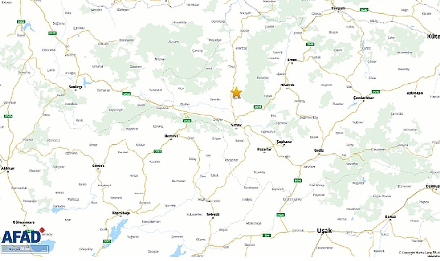 Son dakika AFAD deprem duyurdu: Kütahya Simav depremle bir kez daha sallandı (Son Depremler)