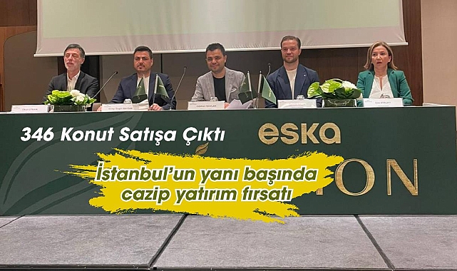 Çerkezköy'de İstanbul'a alternatif yatırımlık 346 konutluk Eska Edition projesinde fırsat