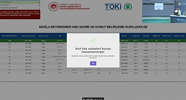 TOKİ Muğla Seydikemer'de 397 başvuru arasından hak sahipliği konut belirleme kura sonuçları açıklandı